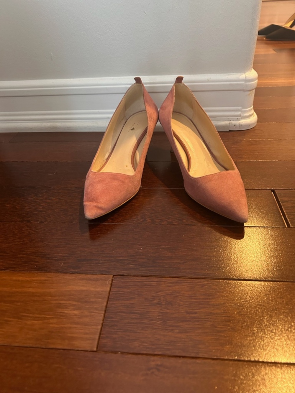Pink kitten heels